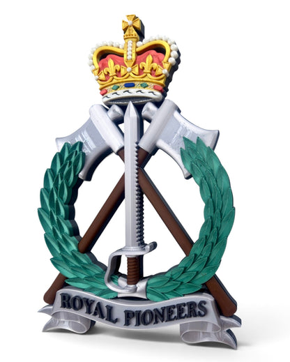 Royal Pioneer Corps Full Colour Cap Badge | Officially Licensed