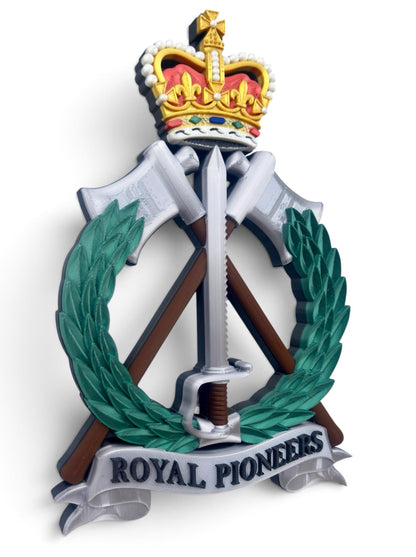 Royal Pioneer Corps Full Colour Cap Badge | Officially Licensed