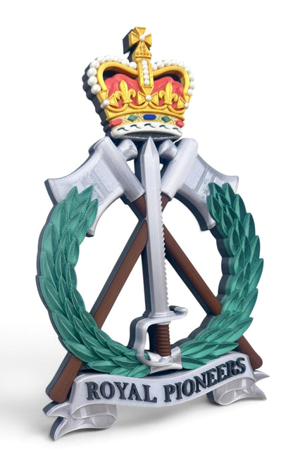 Royal Pioneer Corps Full Colour Cap Badge | Officially Licensed