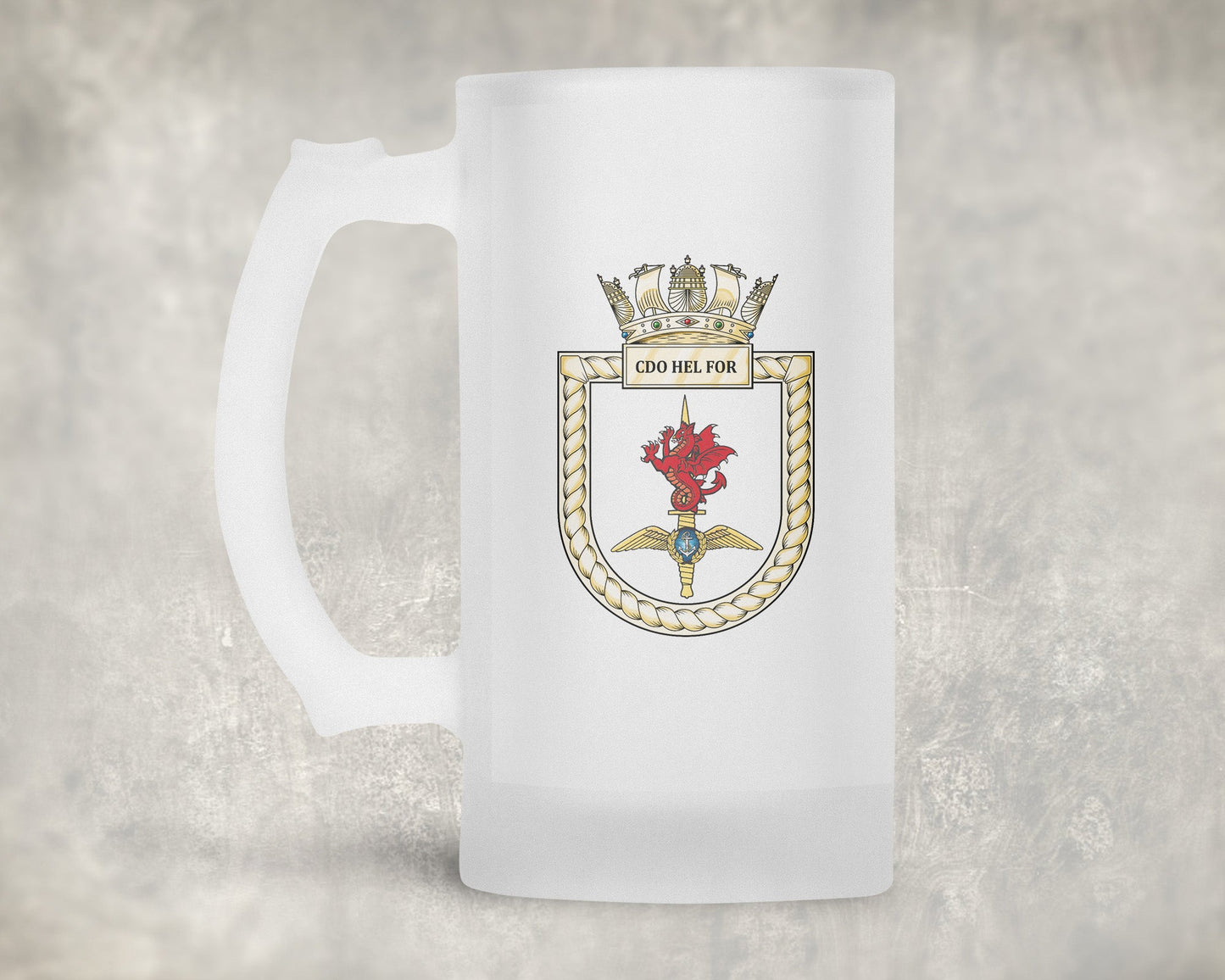 Commando Helicopter Force - Frosted Stein/Tankard/Beer Mug - Frosted Stein/Tankard/Beer Mug