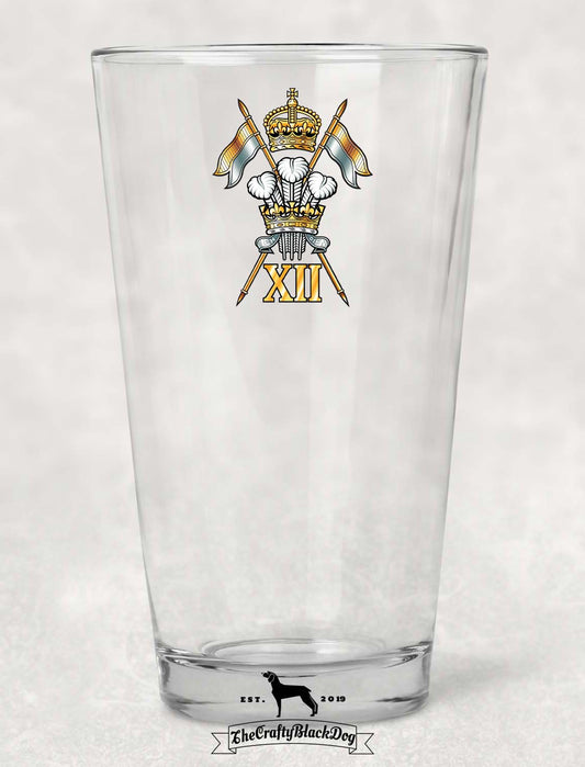 12th Royal Lancers - Pint Glass
