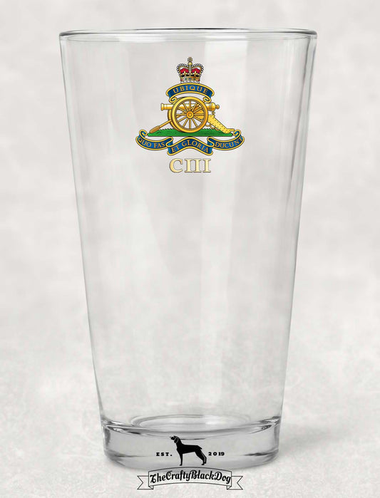 103 Regiment Royal Artillery - Pint Glass