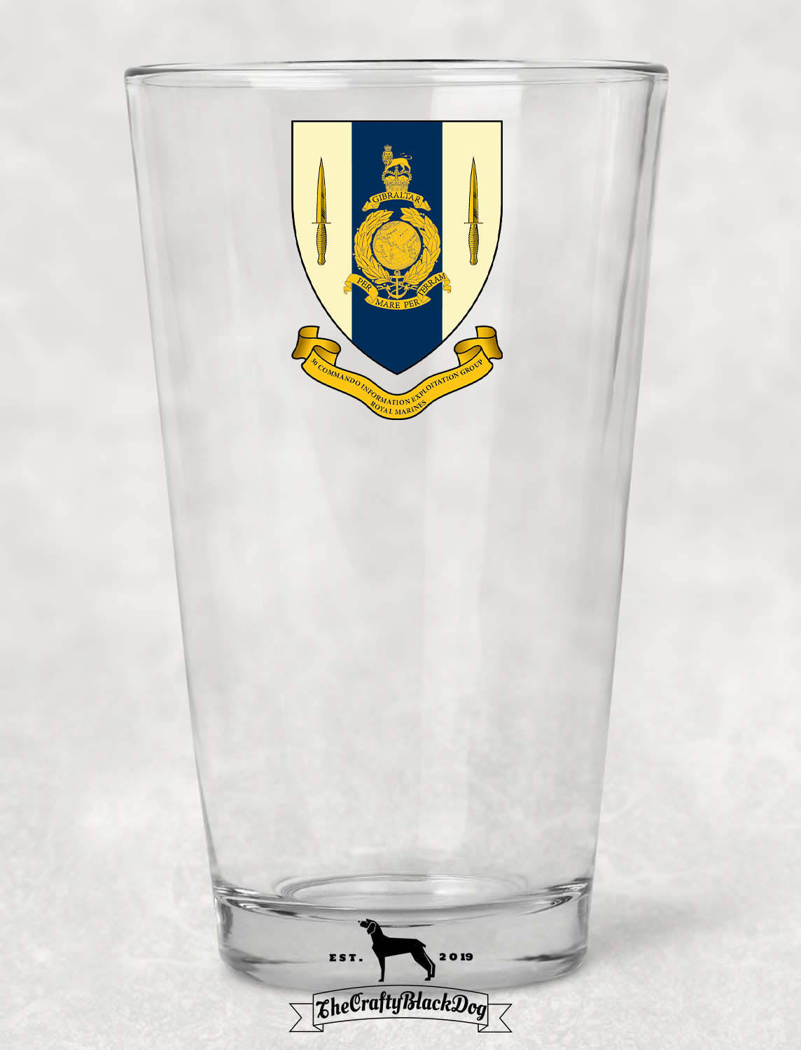 30 Commando RM - Pint Glass