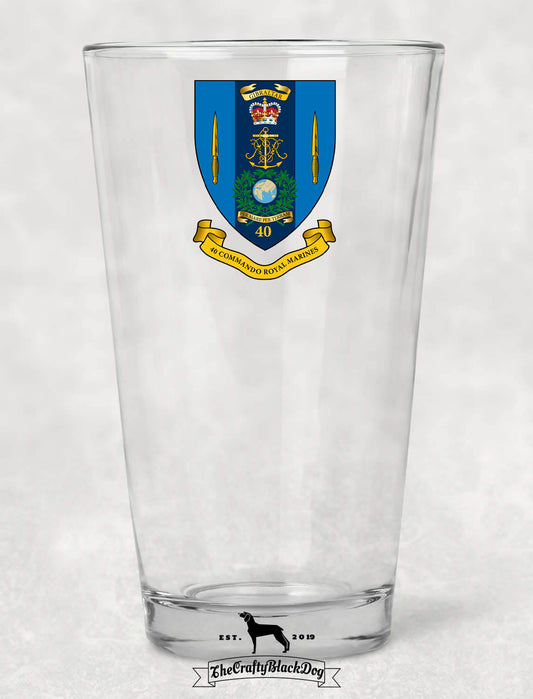 40 Commando RM - Pint Glass