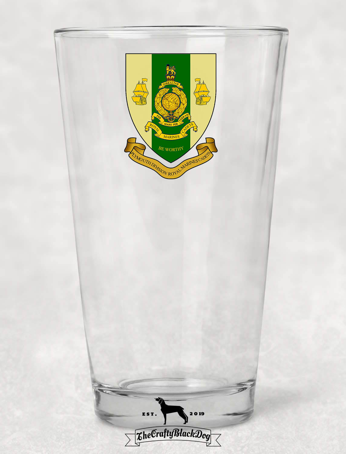 Plymouth Royal Marines Cadets - Pint Glass