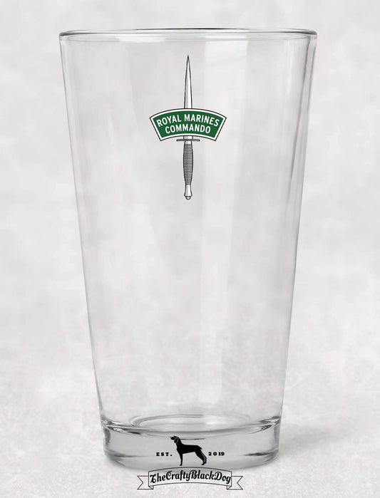 Royal Marines Commando Dagger - Pint Glass