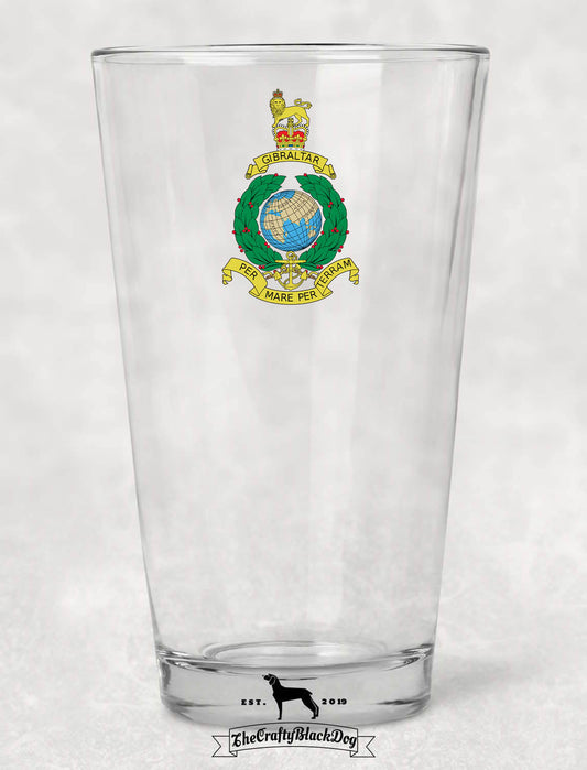 Royal Marines Corps Crest - Pint Glass