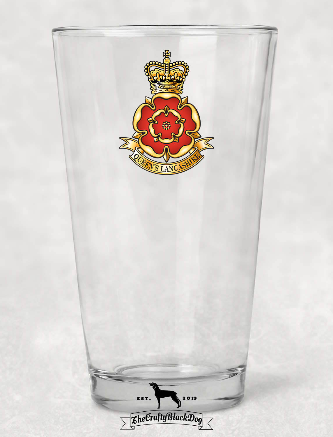 Queen's Lancashire Regiment - Pint Glass