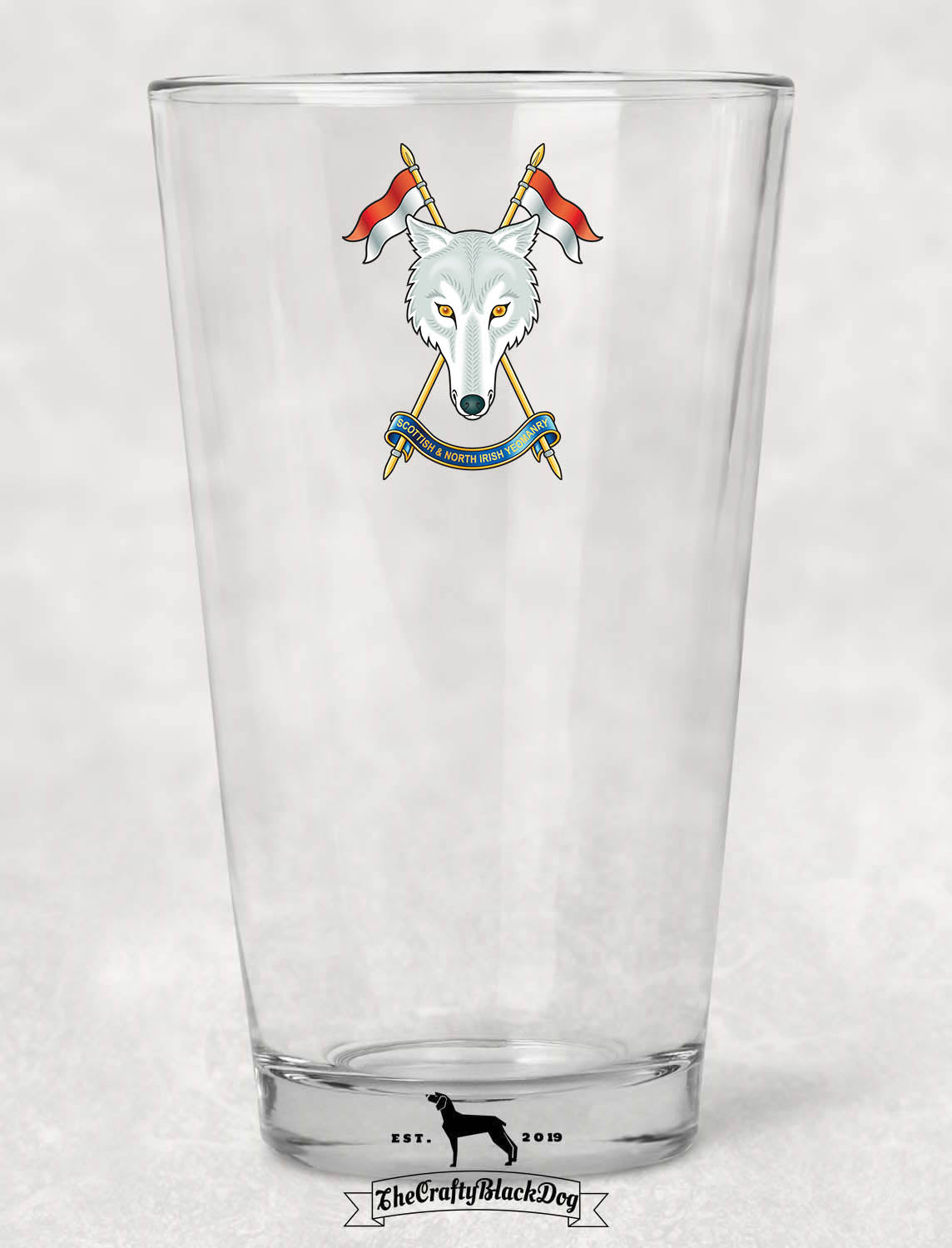 Scottish and North Irish Yeomanry - Pint Glass