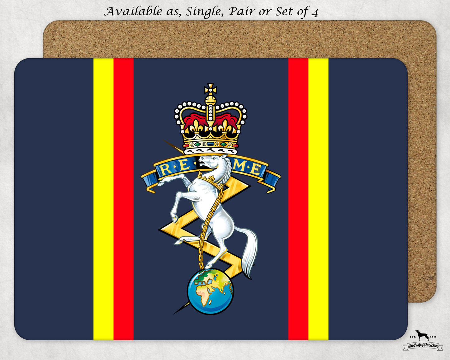 Royal Electrical and Mechanical Engineers - Placemat & Coaster Set