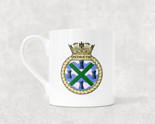 HMS Plymouth - Bone China Mug