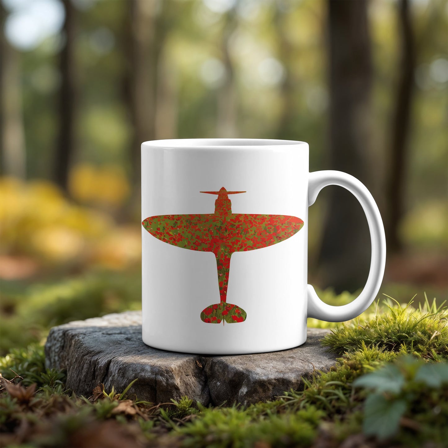 Spitfire Poppy Mug - Gillian Jones