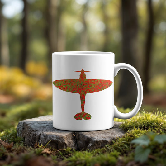 Spitfire Poppy Mug - Gillian Jones