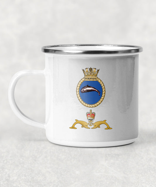 HMS Porpoise - Enamel Mug