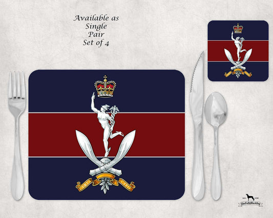 Queen's Gurkha Signals - Placemat &amp; Coaster Set