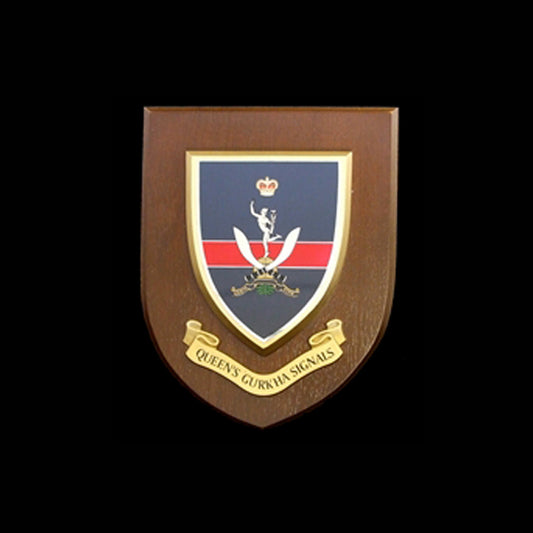 Queen's Gurkha Signals - Wall Shield | MOD Licensed Seller | Regimental