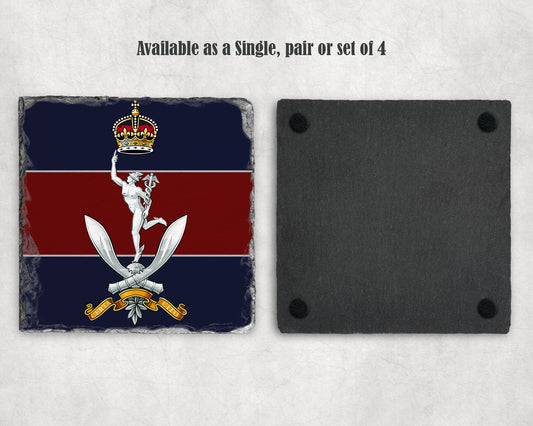 Queen's Gurkha Signals KC - Slate Coaster