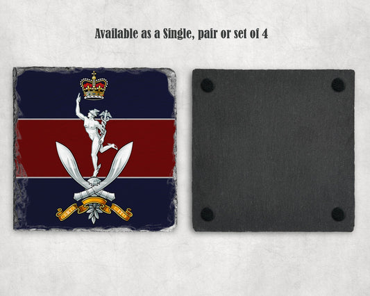 Queen's Gurkha Signals - Slate Coaster
