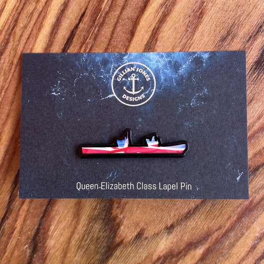 Queen Elizabeth Class Union Flag Open Edition Pin