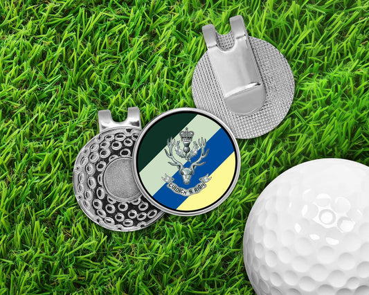 Queen's Own Highlanders (Seaforth and Camerons) - Golf Ball Marker Hat Clip