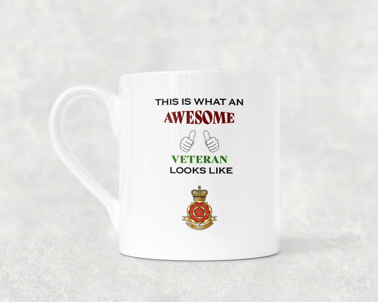 Queen's Lancashire Regiment - Veteran - Bone China Mug