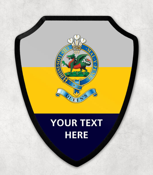 Queen's Regiment - Printed Wall Shield