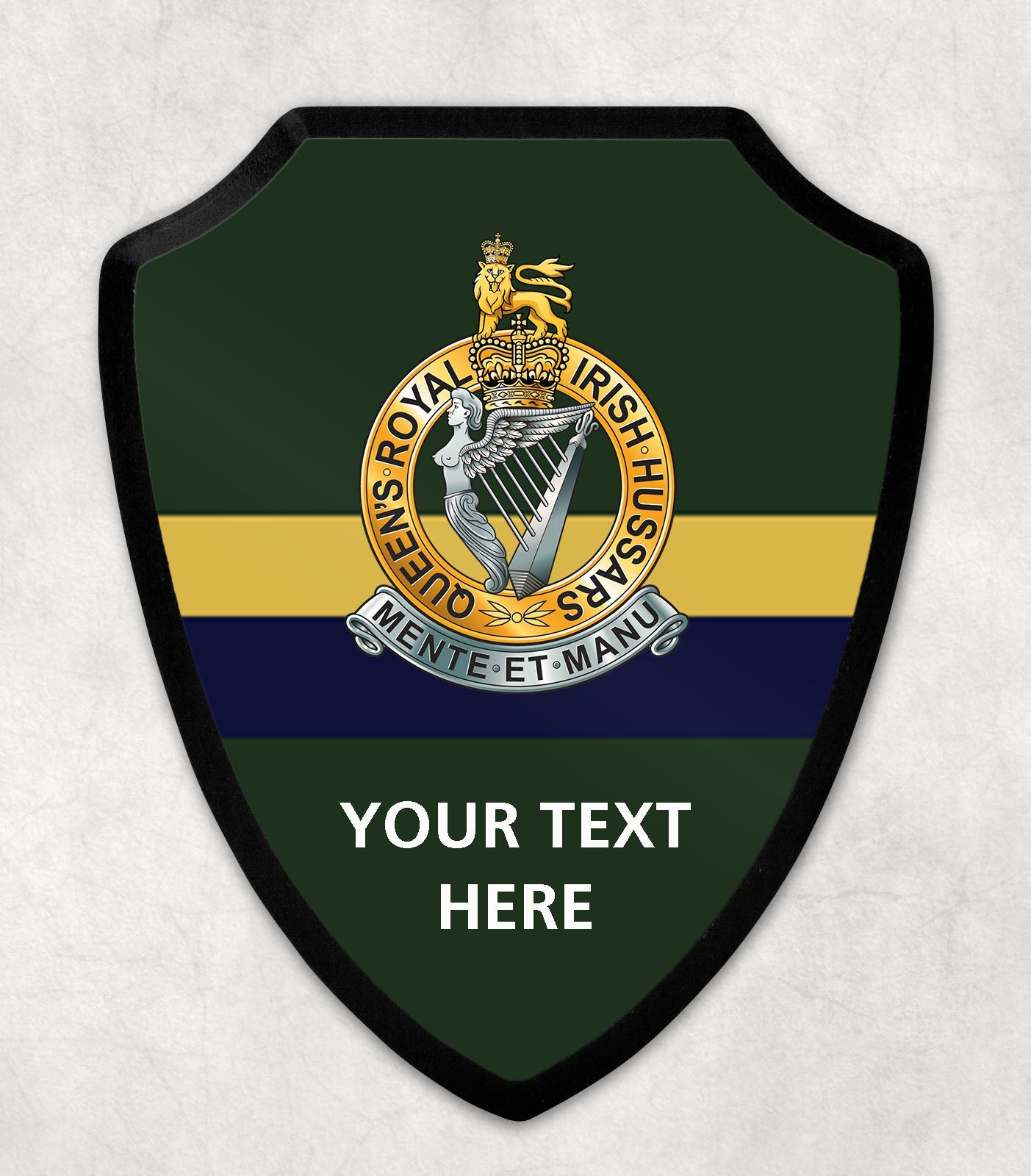 Queen's Royal Irish Hussars - Printed Wall Shield
