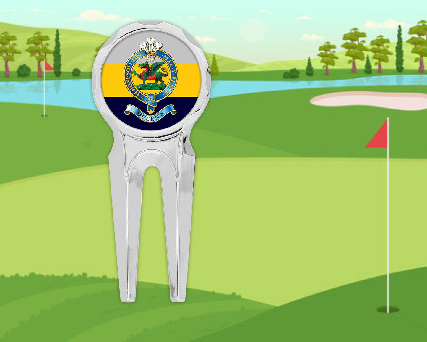 Queen's Regiment - Golf Divot Repair Tool
