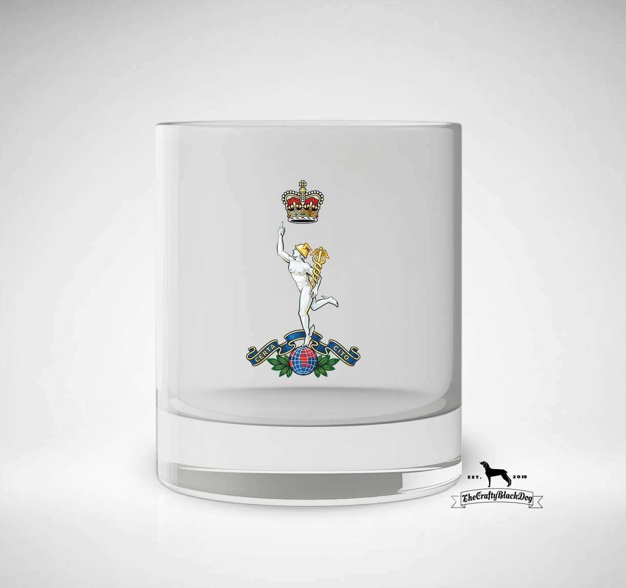 Royal Corps of Signals - Whiskey/Spirit Glass