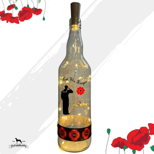 Lest We Forget - Submariner - Bottle with lights (11th Hour Ribbon)