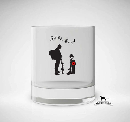 Lest We Forget - Soldier Paying Respects (Design 2) - Tumbler