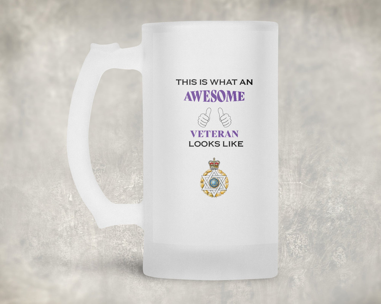 Royal Army Chaplains' Department - Jewish - Veteran - Frosted Stein