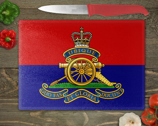 Royal Artillery Cap Badge - Cutting Board