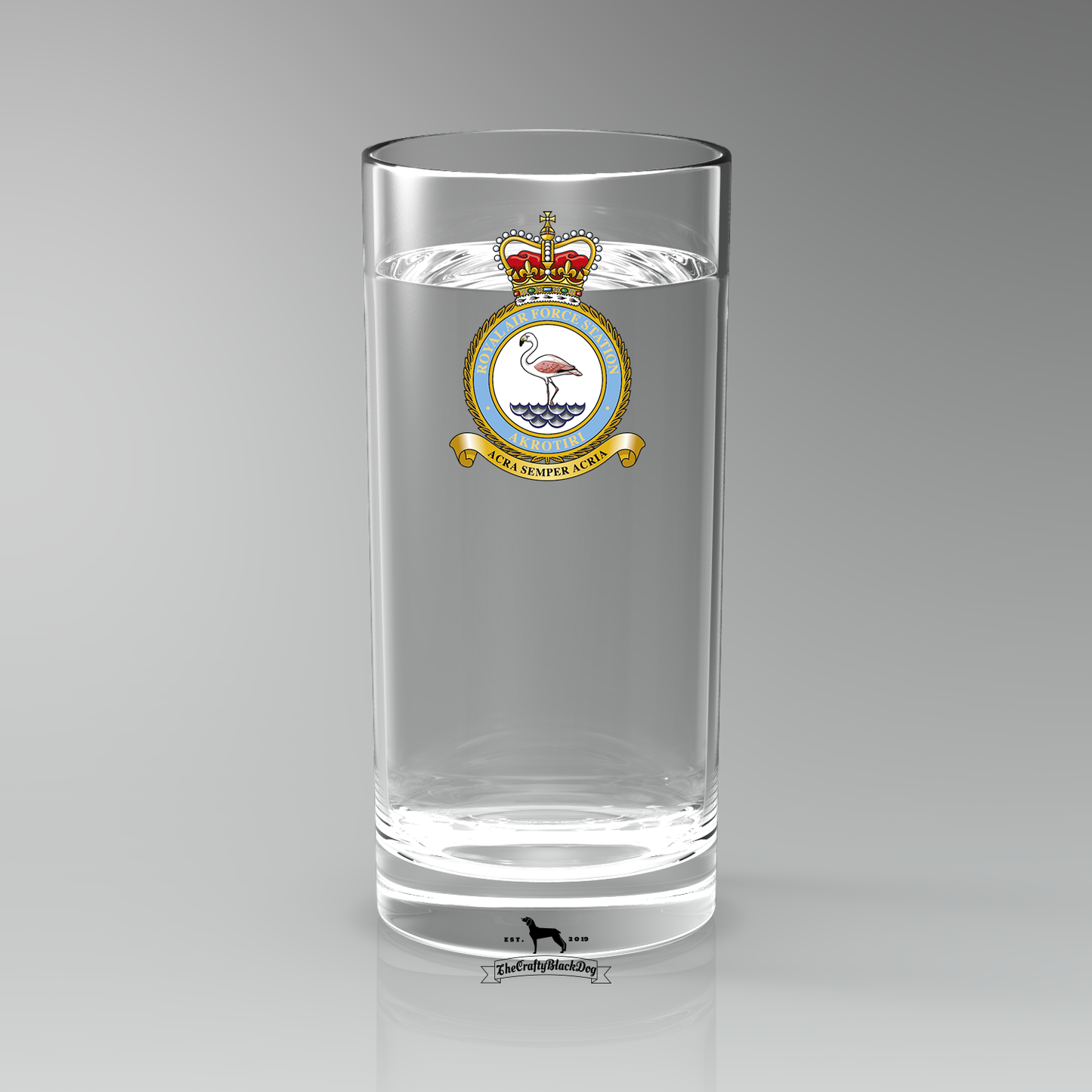 RAF Akrotiri - Straight Gin/Mixer/Water Glass