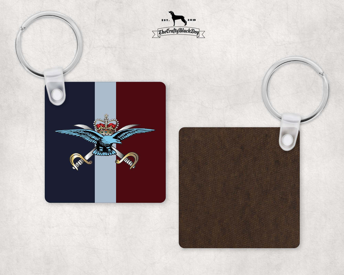 RAF PTI - Square Key Ring