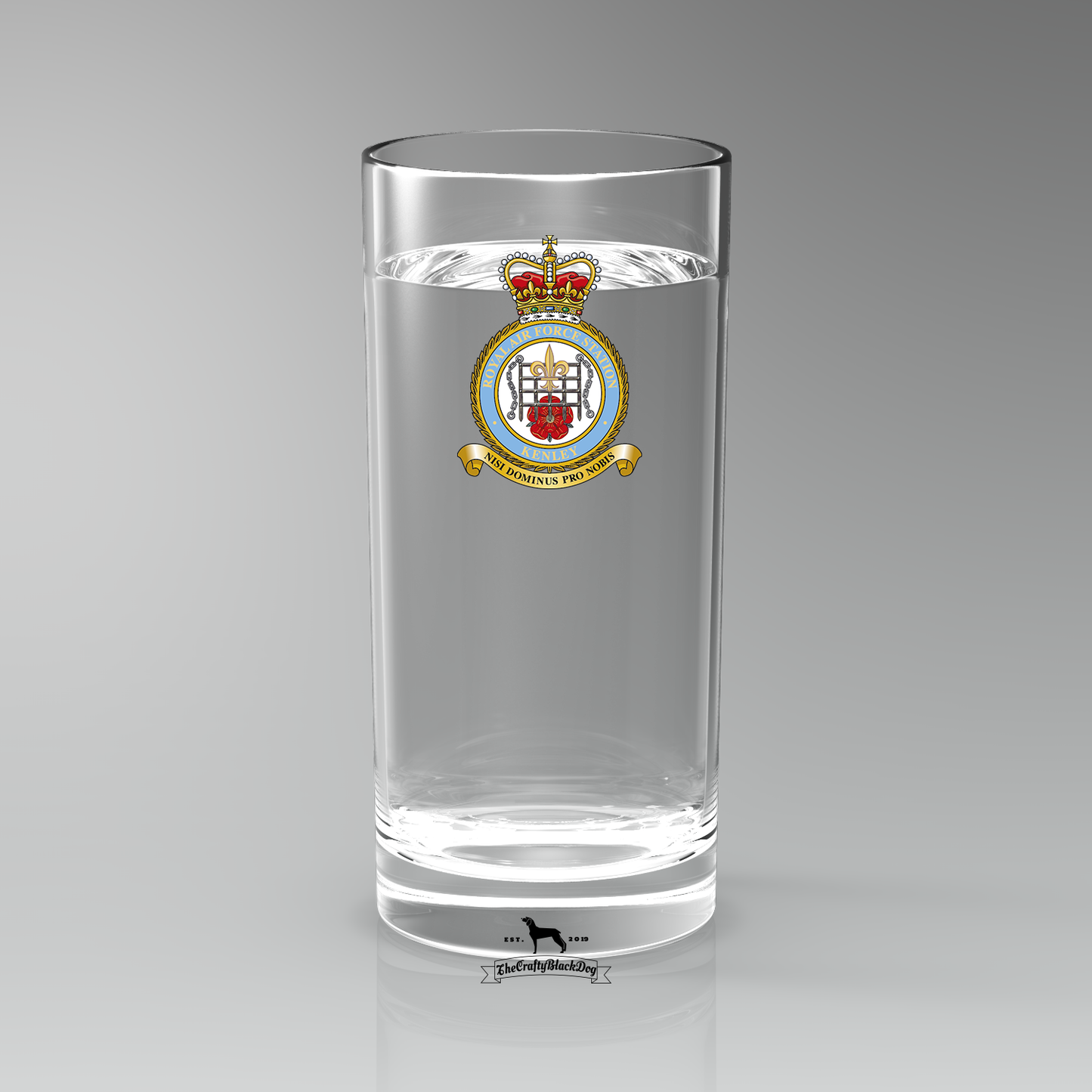 RAF Kenley - Straight Gin/Mixer/Water Glass