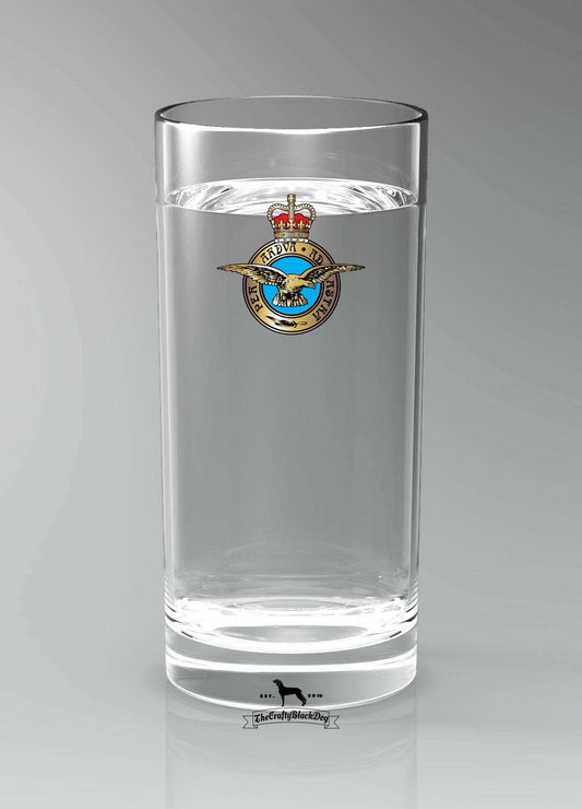 RAF Per Ardua Ad Astra - Straight Gin/Mixer/Water Glass