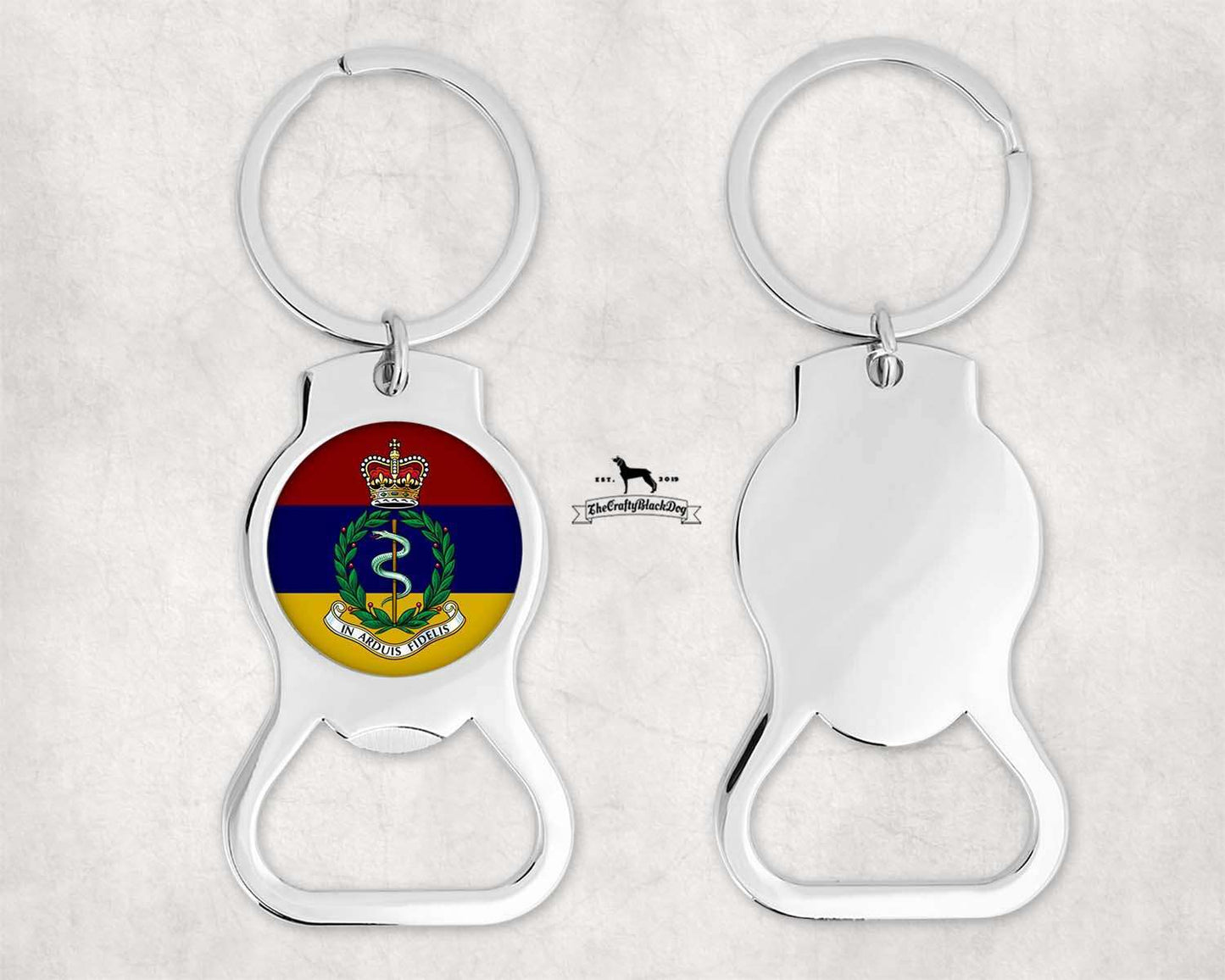 Royal Army Medical Corps - Bottle Opener Keyring