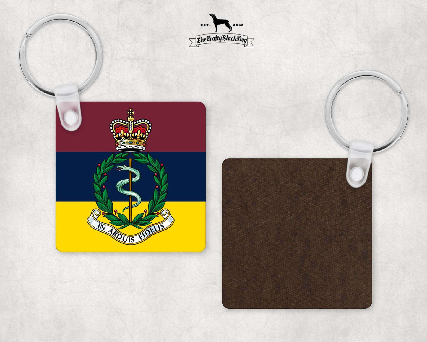 Royal Army Medical Corps - Square Key Ring