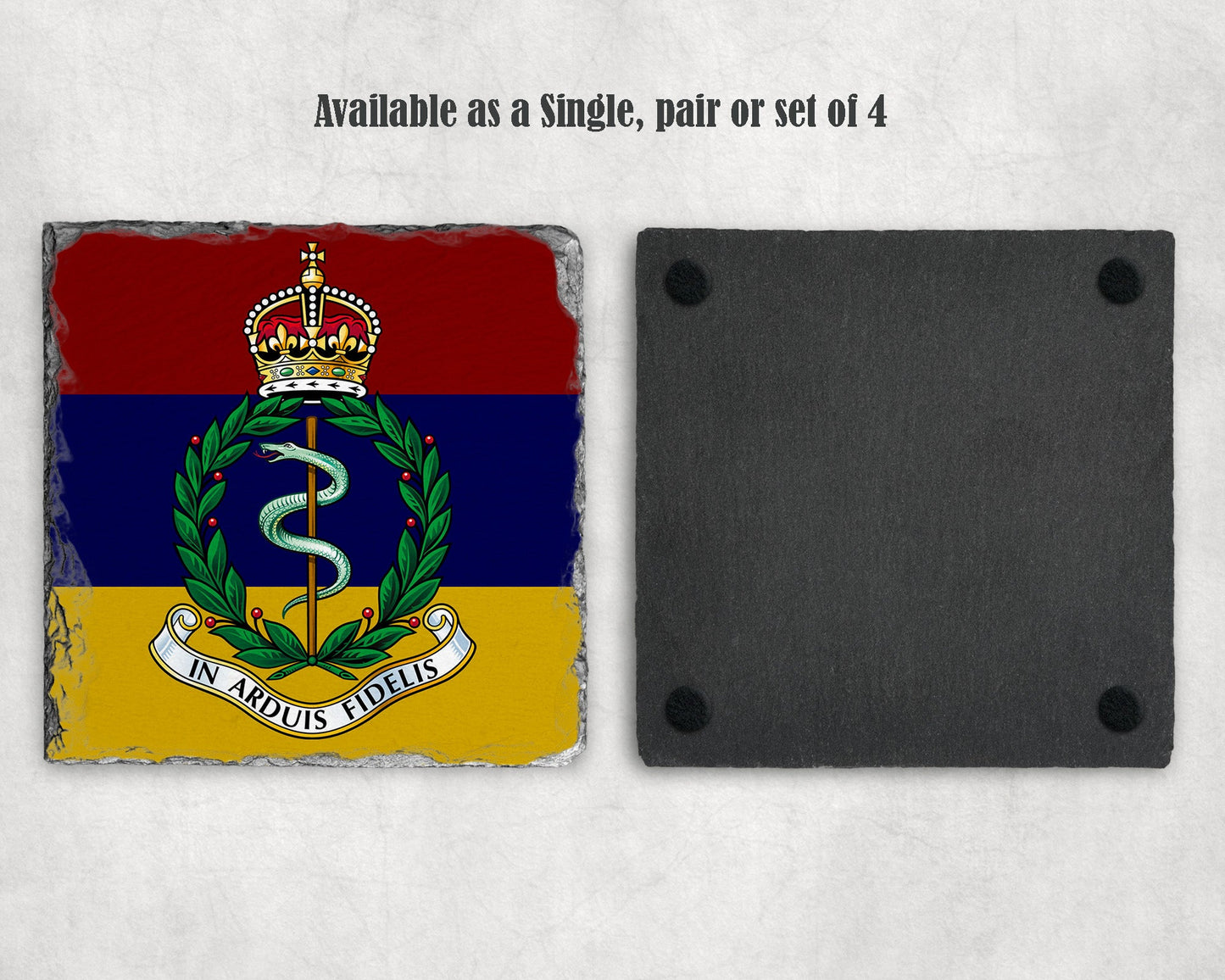 Royal Army Medical Corps KC - Slate Coaster