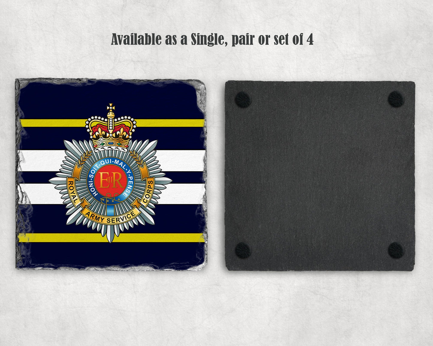 Royal Army Service Corps - Slate Coaster