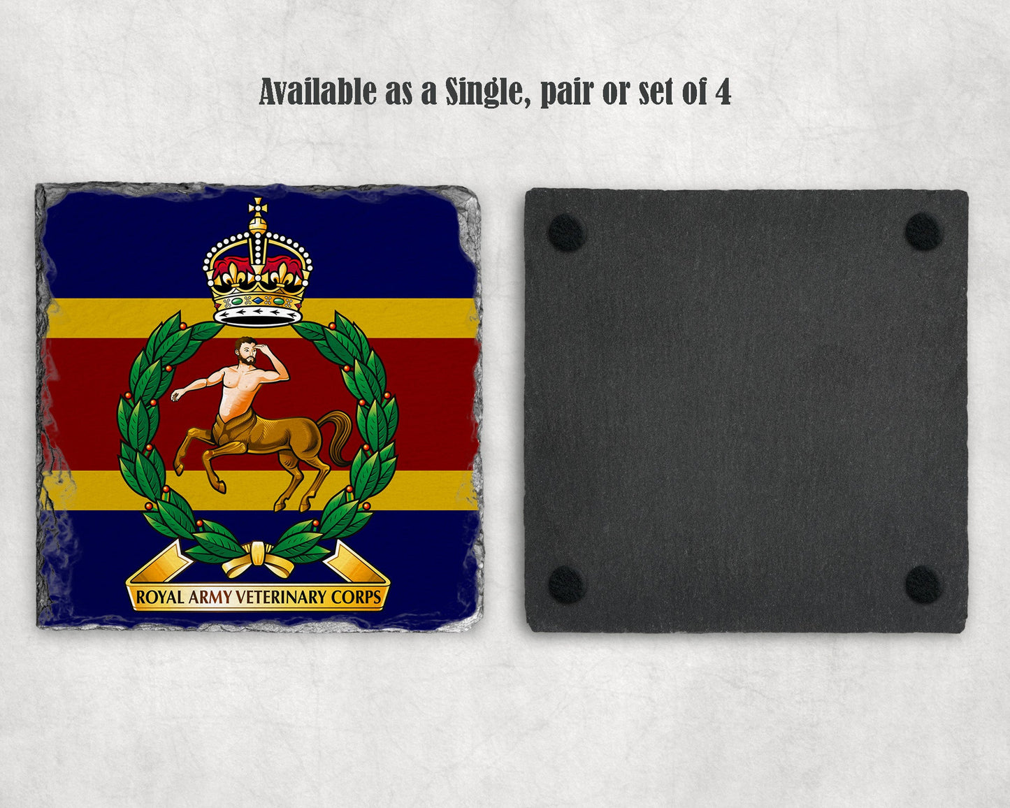 Royal Army Veterinary Corps KC - Slate Coaster