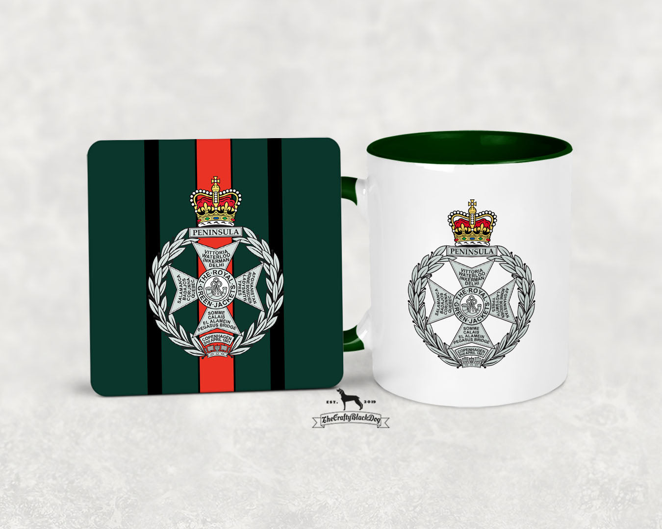 Royal Green Jackets - MUG and COASTER SET