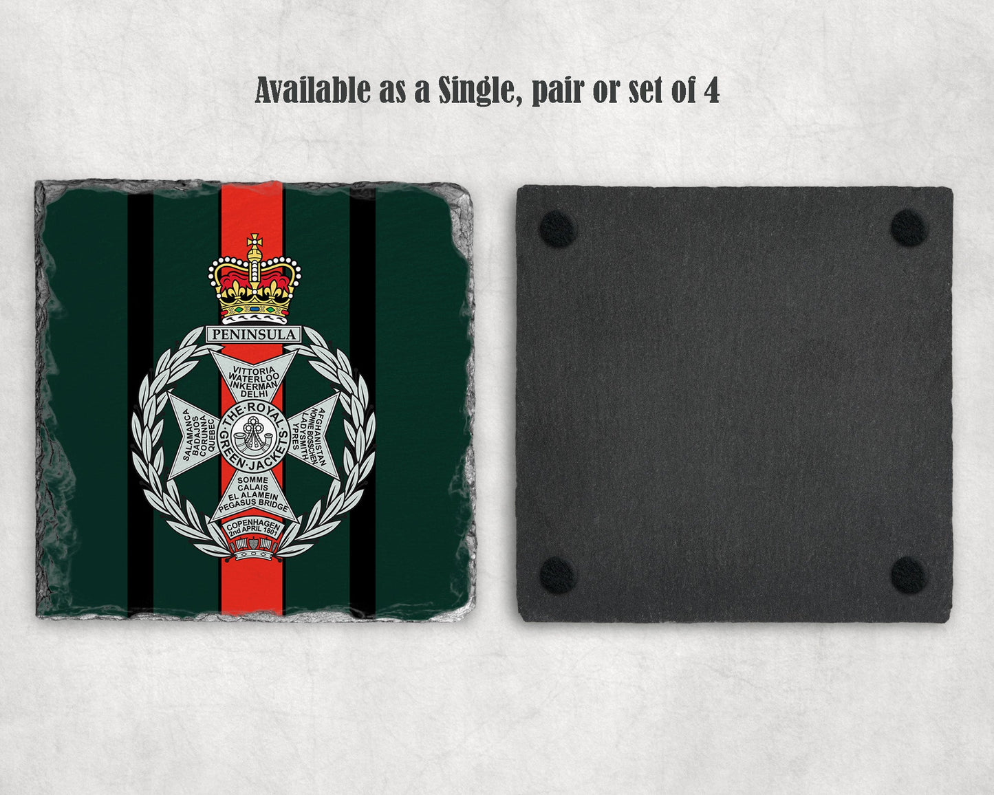 Royal Green Jackets - Slate Coaster