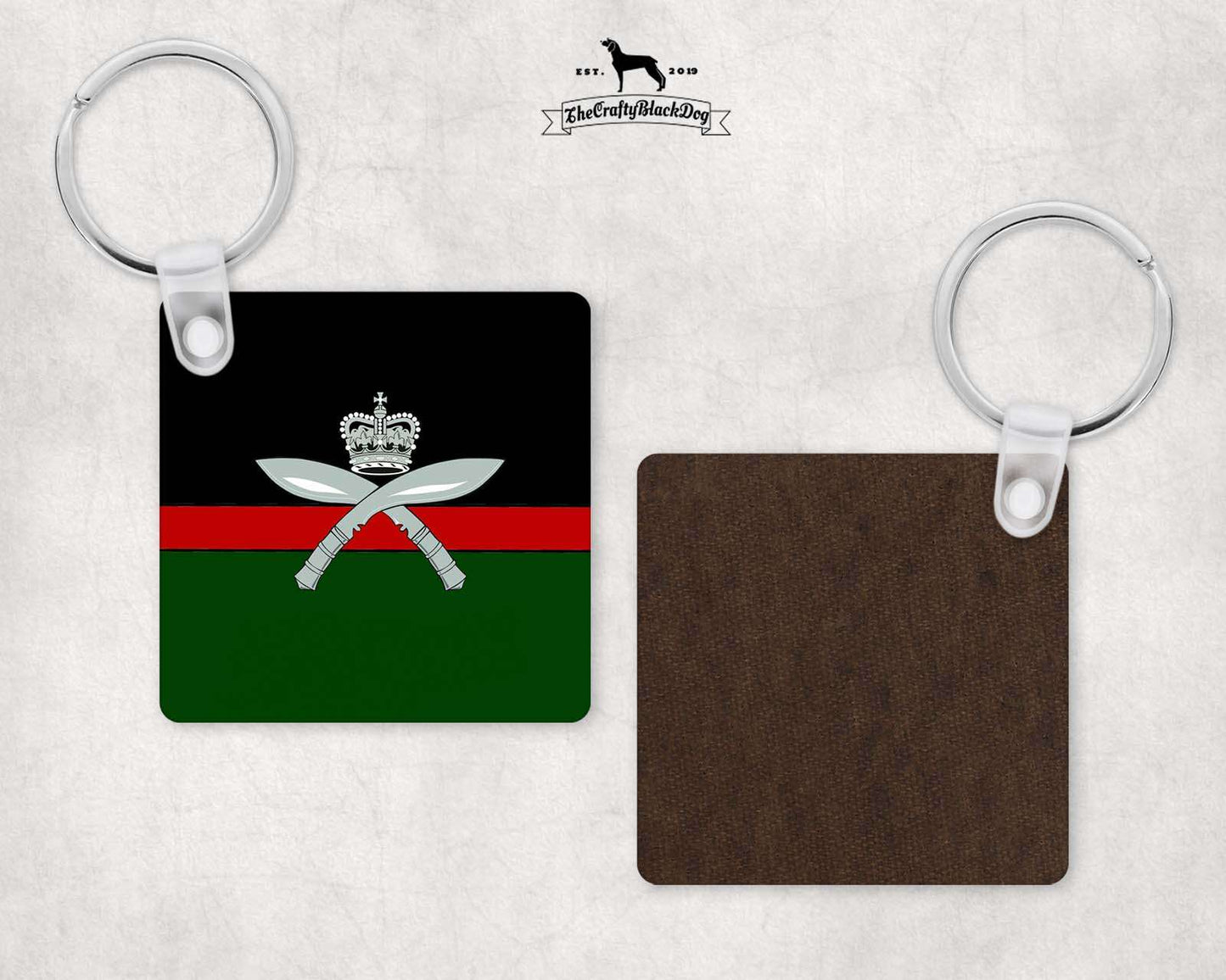 Royal Gurkha Rifles - Square Key Ring