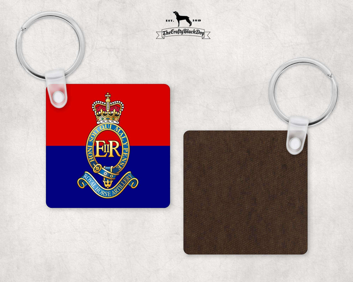 Royal Horse Artillery - Square Key Ring