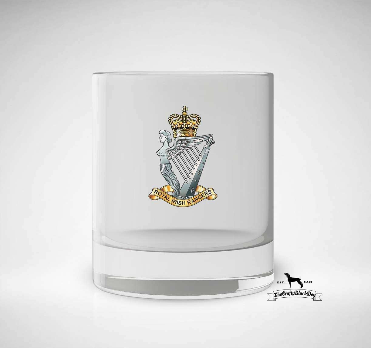 Royal Irish Rangers - Whiskey/Spirit Glass