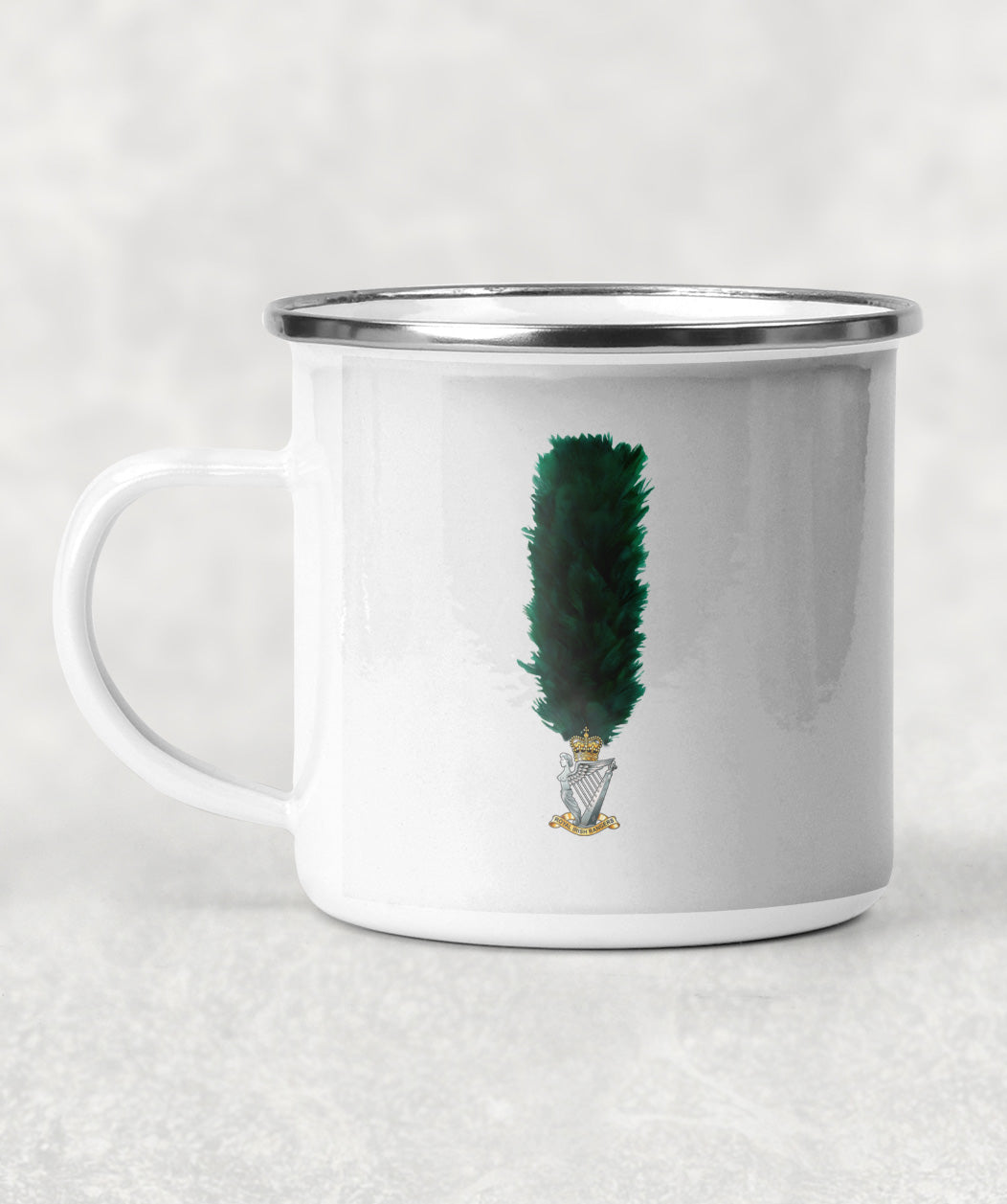 Royal Irish Rangers Hackle - Enamel Mug