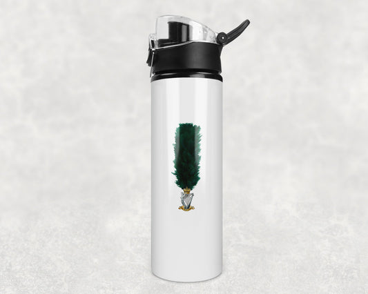 Royal Irish Rangers Hackle - Flip Top Water Bottle
