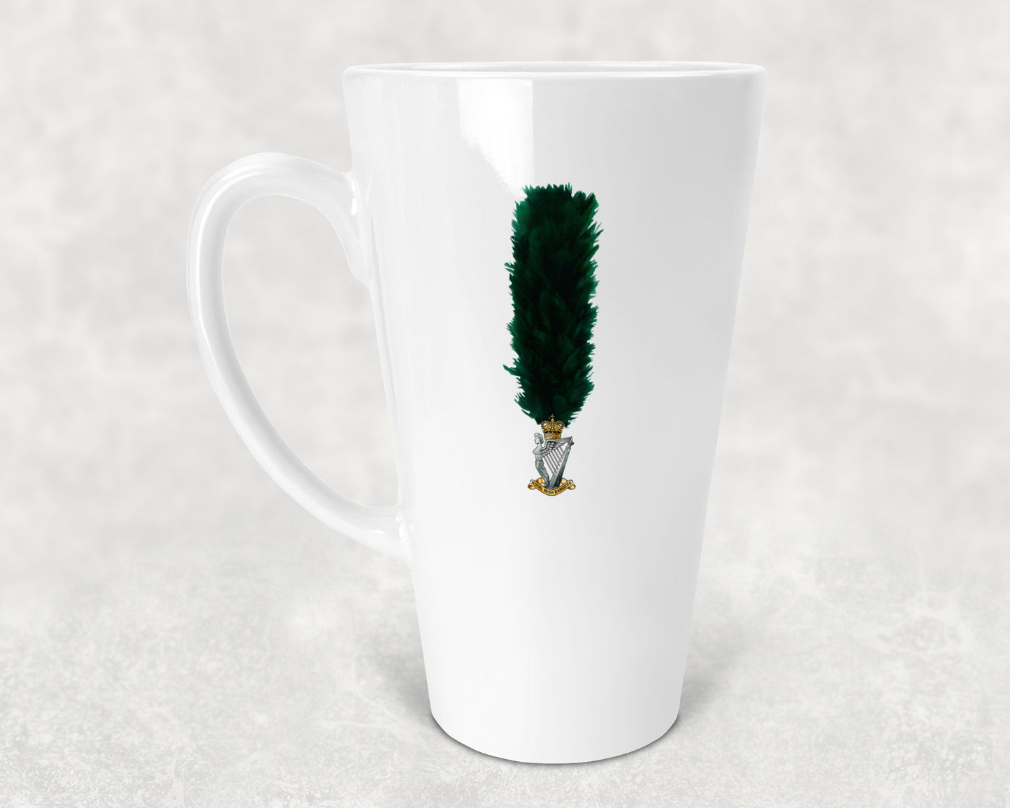 Royal Irish Rangers Hackle - Latte Mug 17oz